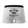 Caleçon Millésime Grand Cru 1990 Ministère de la Magie - Humour Boxer Gris Cadeau