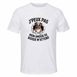 Maillot de Sport Homme Boxer J'peux Pas - T-Shirt Respirant Polyester Manches Courtes - Cadeau Sportif Anniversaire Noël Fête des Pères