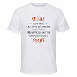 Maillot de Sport Homme pour Un Jesus Aussi Genial - T-Shirt Respirant Polyester Manches Courtes - Cadeau Sportif Anniversaire Noël Fête des Pères