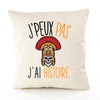Housse de Coussin Premium Histoire pour Blanc - Coton Canvas Fairtrade Beige Idée Cadeau Décoration Canapé 40x40