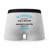 Caleçon Un Laborantin Formidable - Humour Boxer Gris Idée Cadeau