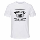 Maillot de Sport Homme 1957 Millesime Grand Cru Ministere Magie - T-Shirt Respirant Polyester Manches Courtes - Cadeau Sportif Anniversaire Noël Fête des Pères