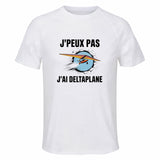 Maillot de Sport Homme Deltaplane J'peux Pas - T-Shirt Respirant Polyester Manches Courtes - Cadeau Sportif Anniversaire Noël Fête des Pères