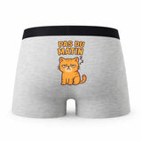 Caleçon Pas du Matin - Humour Boxer Gris Idée Cadeau