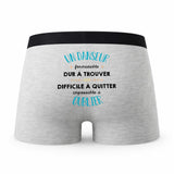 Caleçon Un Danseur Formidable - Humour Boxer Gris Idée Cadeau