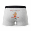 Caleçon sauf Ma Bite - Humour Boxer Gris Idée Cadeau