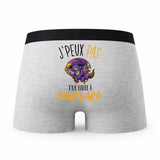 Caleçon Pourdlard Jpeux Pas - Humour Boxer Gris Idée Cadeau Passion