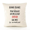 Housse de Coussin Premium Copain ça n'existe Pas Homme - Coton Canvas Fairtrade Beige Idée Cadeau Décoration Canapé