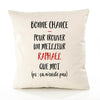 Housse de Coussin Premium Raphaël ça n'existe Pas Homme - Coton Canvas Fairtrade Beige Idée Cadeau Décoration Canapé