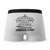 Caleçon Gardien De La Paix Ministère de la Magie - Humour Boxer Gris Idée Cadeau