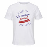 Maillot de Sport Homme pour Avocat Meilleur Monde - T-Shirt Respirant Polyester Manches Courtes - Cadeau Sportif Anniversaire Noël Fête des Pères