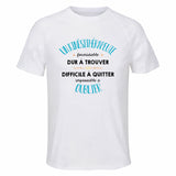 Maillot de Sport Homme pour Un Kinesitherapeute Formidable Blanc - T-Shirt Respirant Polyester Manches Courtes - Cadeau Sportif Anniversaire Noël Fête des Pères