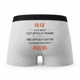 Caleçon Un Gil Aussi Génial - Humour Boxer Gris Idée Cadeau