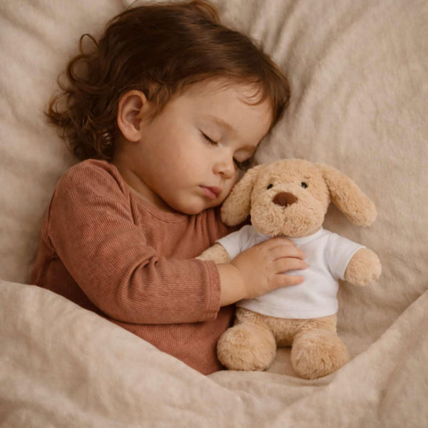 Doudou bébé Chien Ma Mission Yoga avec Mamie Peluche Cadeau Naissance Nouveau né Fille garçon Baby Shower