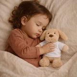 Doudou bébé Chien Future Meilleure Journaliste Peluche Cadeau Naissance Nouveau-né Baby Shower Fille