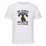 Maillot de Sport Homme Poterie Octogenaire - T-Shirt Respirant Polyester Manches Courtes - Cadeau Sportif Anniversaire Noël Fête des Pères