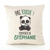 Housse de Coussin Premium Stephanie Pas Touche Panda - Coton Canvas Fairtrade Beige Idée Cadeau Décoration Canapé 40x40