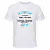 Maillot de Sport Homme pour Un Professeur Formidable Blanc - T-Shirt Respirant Polyester Manches Courtes - Cadeau Sportif Anniversaire Noël Fête des Pères