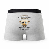Caleçon Le Chirurgien Agneau - Humour Boxer Gris Idée Cadeau