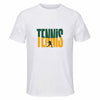 Maillot de Sport Homme Tennis Minimaliste - T-Shirt Respirant Polyester Manches Courtes - Cadeau Sportif Anniversaire Noël Fête des Pères