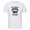 Maillot de Sport Homme Caravane Quarantenaire - T-Shirt Respirant Polyester Manches Courtes - Cadeau Sportif Anniversaire Noël Fête des Pères