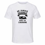 Maillot de Sport Homme Caravane Quarantenaire - T-Shirt Respirant Polyester Manches Courtes - Cadeau Sportif Anniversaire Noël Fête des Pères