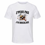Maillot de Sport Homme Bricolage J'peux Pas - T-Shirt Respirant Polyester Manches Courtes - Cadeau Sportif Anniversaire Noël Fête des Pères