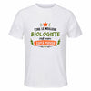 Maillot de Sport Homme Meilleur Biologiste Super Pouvoir Cadeau Anniversaire Noël Fête des Pères T-Shirt Respirant Polyester