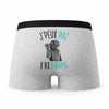 Caleçon Maths Einstein - Humour Boxer Gris Idée Cadeau