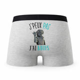 Caleçon Maths Einstein - Humour Boxer Gris Idée Cadeau