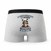 Caleçon Le Kinesitherapeute Panda Grain - Humour Boxer Gris Idée Cadeau