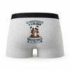 Caleçon Le Chauffagiste Panda Grain - Humour Boxer Gris Idée Cadeau