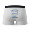 Caleçon Maman Kine - Humour Boxer Gris Idée Cadeau Fête des Pères
