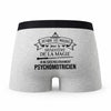 Caleçon Psychomotricien Ministère de la Magie - Humour Boxer Gris Idée Cadeau