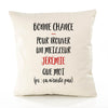 Housse de Coussin Premium Jérémie ça n'existe Pas Homme - Coton Canvas Fairtrade Beige Idée Cadeau Décoration Canapé 40x40