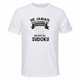 Maillot de Sport Homme Sudoku Sexagenaire - T-Shirt Respirant Polyester Manches Courtes - Cadeau Sportif Anniversaire Noël Fête des Pères