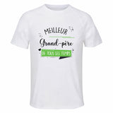 Maillot de Sport Homme Meilleur Grand-Pere De Tous Les Temps - T-Shirt Respirant Polyester Manches Courtes - Cadeau Sportif Anniversaire Noël Fête des Pères