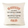 Housse de Coussin Premium Un Agriculteur Aussi génial - Coton Canvas Fairtrade Beige Idée Cadeau Décoration Canapé