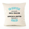 Housse de Coussin Premium Un Graphiste Formidable - Coton Canvas Fairtrade Beige Idée Cadeau Décoration Canapé