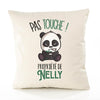 Housse de Coussin Premium Nelly Pas Touche Panda - Coton Canvas Fairtrade Beige Idée Cadeau Décoration Canapé 40x40