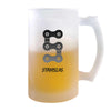 Verre à Bière Stanislas Lettre Chaine | Chope de Bière Pinte | Idée Cadeau Prénom Motard Biker Mob Anniversaire Papa Collègue Départ Retraite Noël