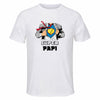 Maillot de Sport Homme Super Papi - T-Shirt Respirant Polyester Manches Courtes - Cadeau Sportif Anniversaire Noël Fête des Pères