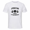 Maillot de Sport Homme Halterophilie J'peux Pas - T-Shirt Respirant Polyester Manches Courtes - Cadeau Sportif Anniversaire Noël Fête des Pères