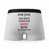Caleçon Boucher ça n'existe Pas Homme - Humour Boxer Gris Idée Cadeau