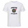 Maillot de Sport Homme Flechettes J'peux Pas - T-Shirt Respirant Polyester Manches Courtes - Cadeau Sportif Anniversaire Noël Fête des Pères