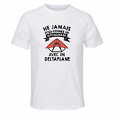 Maillot de Sport Homme Deltaplane Septuagenaire - T-Shirt Respirant Polyester Manches Courtes - Cadeau Sportif Anniversaire Noël Fête des Pères