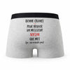 Caleçon Sofian ça n'existe Pas Homme - Humour Boxer Gris Idée Cadeau