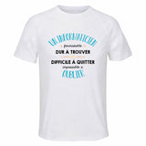Maillot de Sport Homme pour Un Informaticien Formidable Blanc - T-Shirt Respirant Polyester Manches Courtes - Cadeau Sportif Anniversaire Noël Fête des Pères