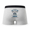 Caleçon Beau-Papa Coach - Humour Boxer Gris Idée Cadeau Fête des Pères