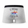 Caleçon Dressage - Humour Boxer Gris Passion Idée Cadeau